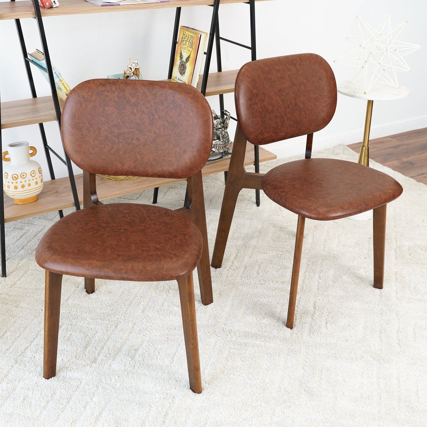 Kelsey - Dining Chair (Set of 2) - Brown / Natural