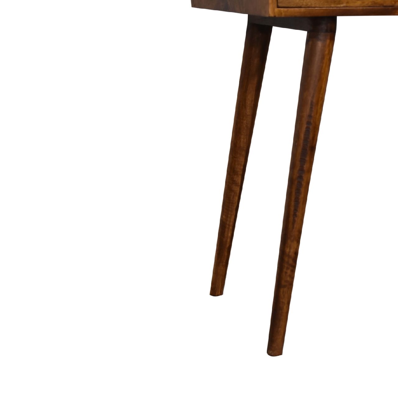 Foldable Mirror Table - Chestnut