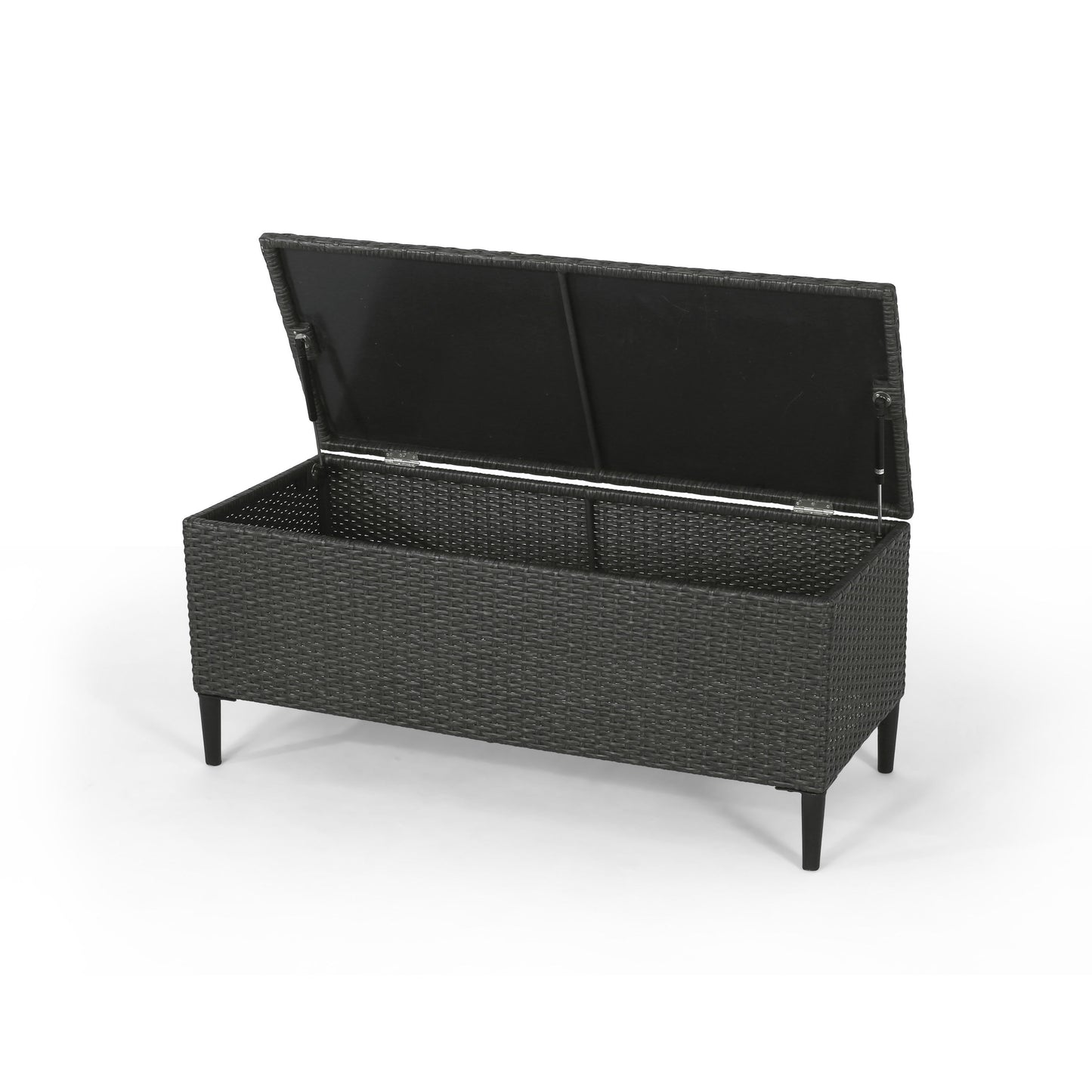 Rupert - Storage Unit Resin Wicker Outdoor Storage - Gray