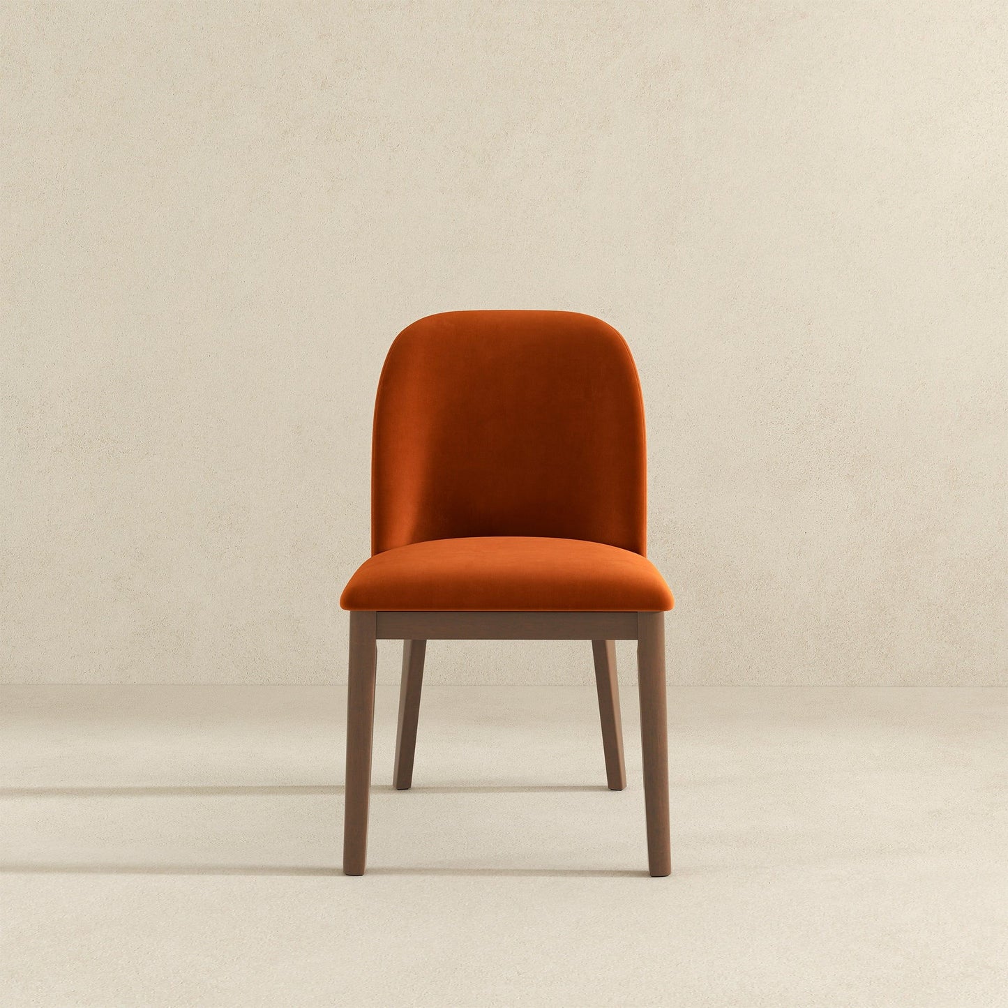 Kaitlyn - Dining Chair (Set of 2) - Brown / Burnt Orange