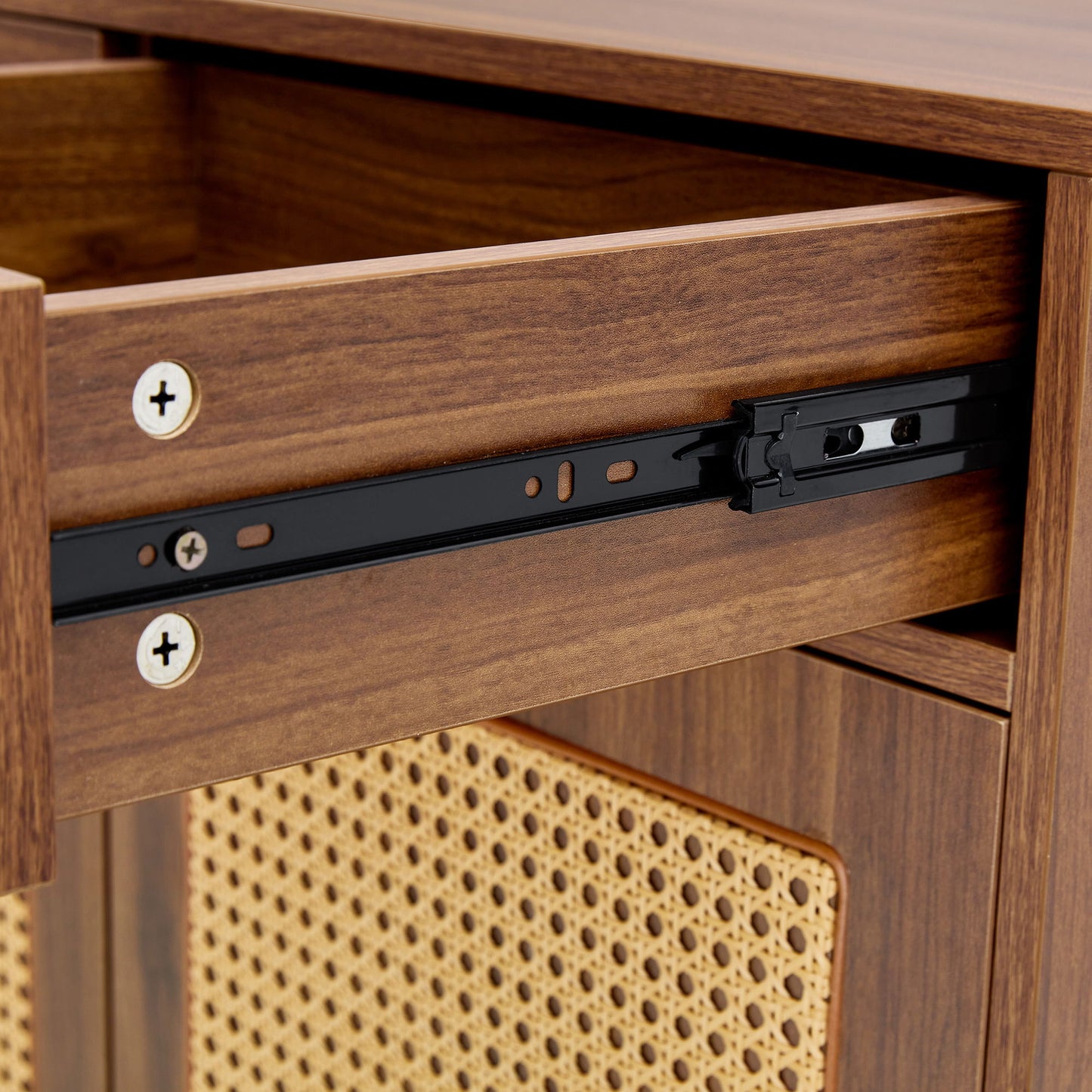 Multi Functional Modern Minimalist Shoe Cabinet Perfectly Blends Into Nordic, Japanese, And Industrial Style Homes - Walnut