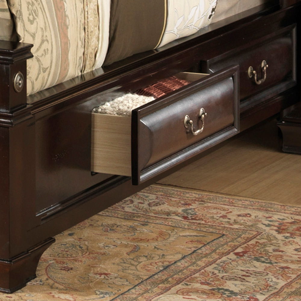 Lavita - Queen Storage Drawers Bed - Cappuccino