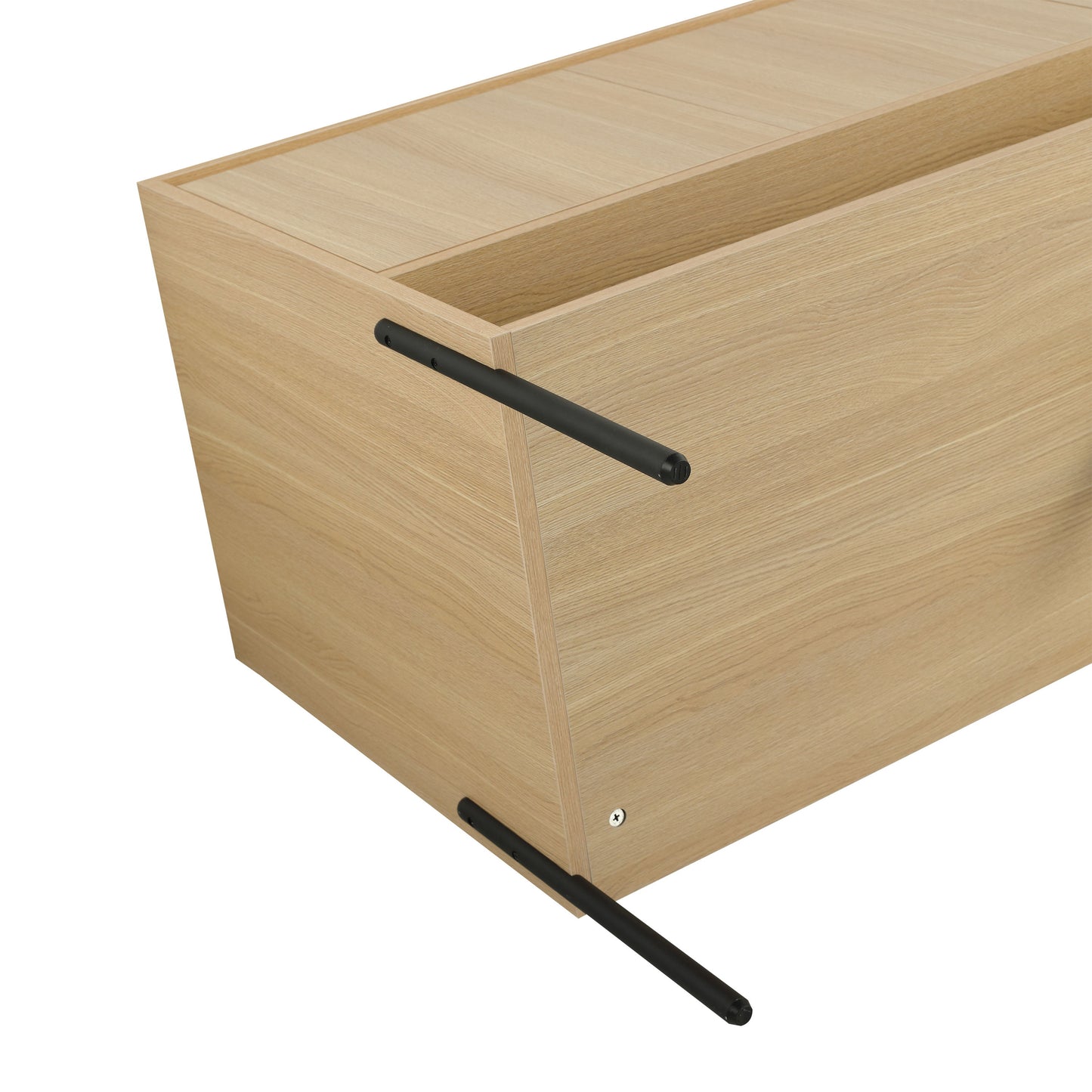 Minimalist 48" Freestanding Bathroom Vanity With 3 Soft Close Cabinet Doors - Oak