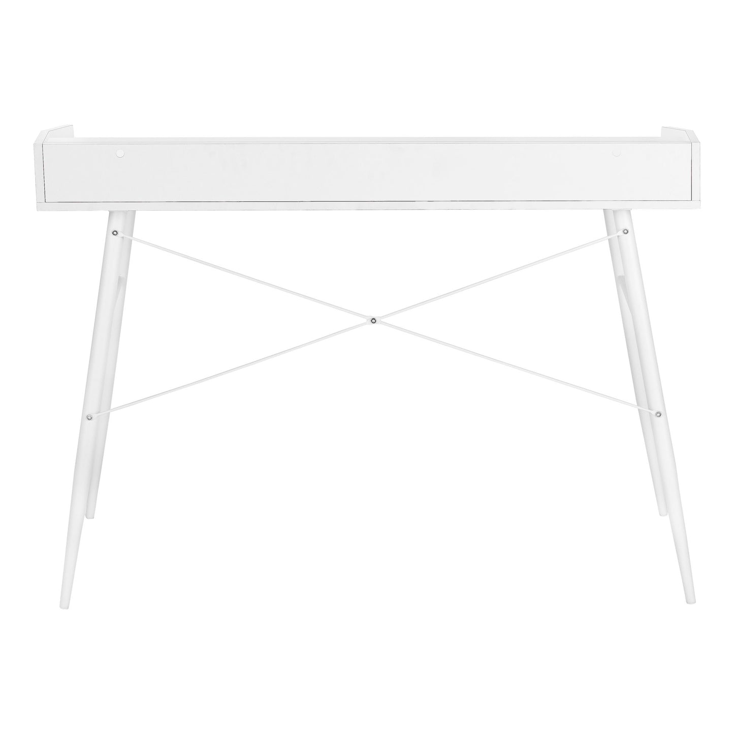 Computer Desk For Home Office, Laptop, Storage Shelves, Convenient Design - White