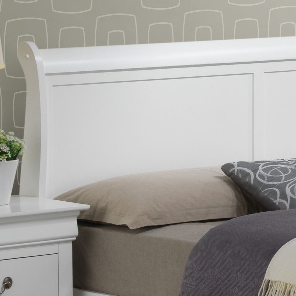 Louis Phillipe - Queen Elegant Storage Bed - White