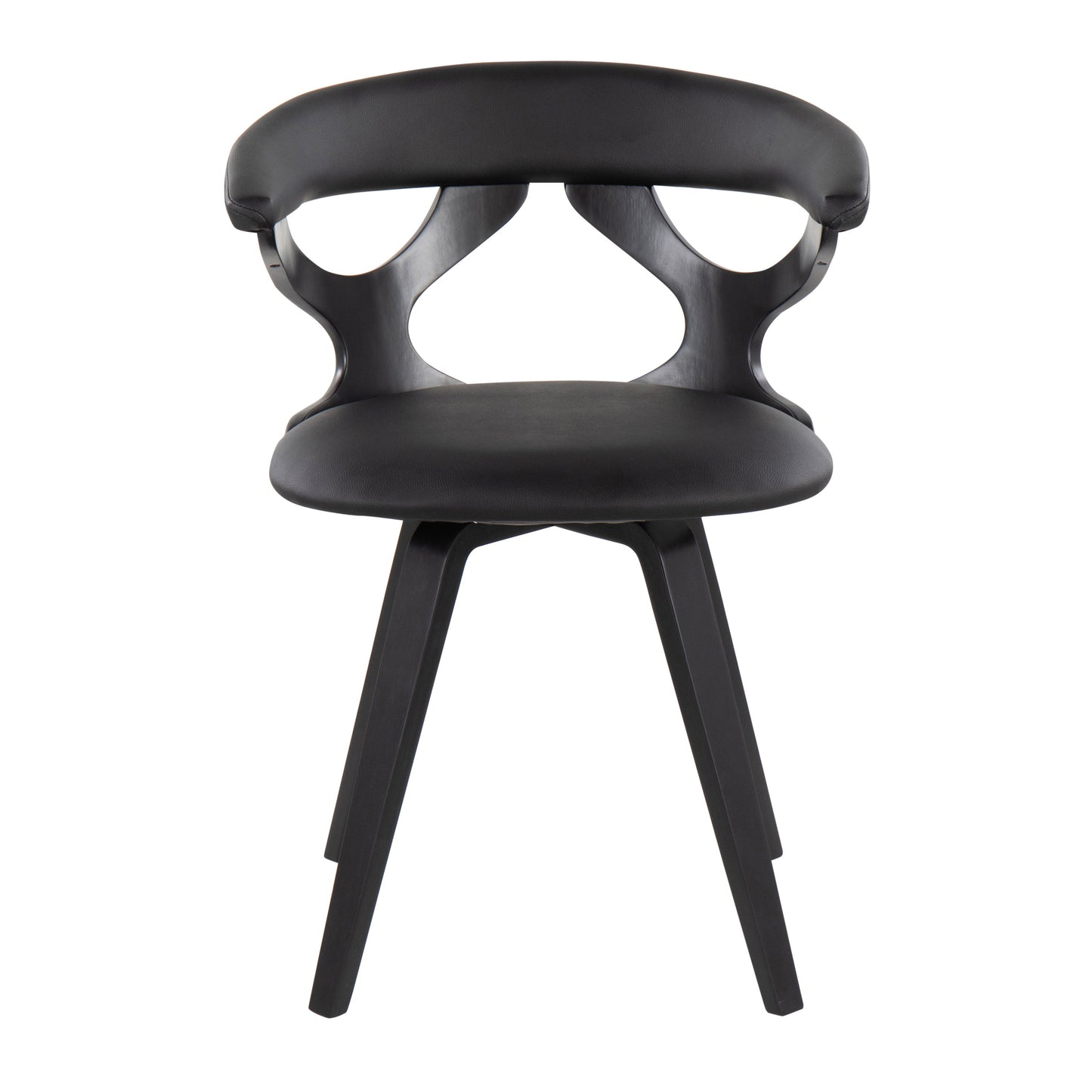 Gardenia - Contemporary Dining / Chair With Swivel - Black