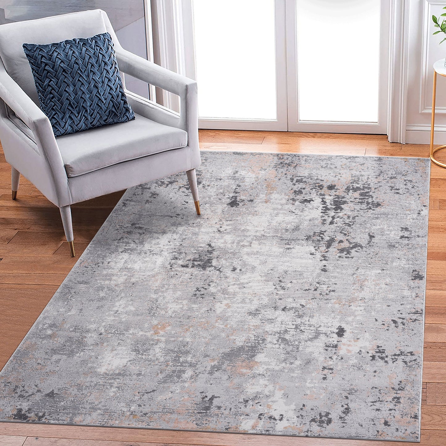 Marfi - 8' X 10' Abstract Area Rug - Gray / Multi