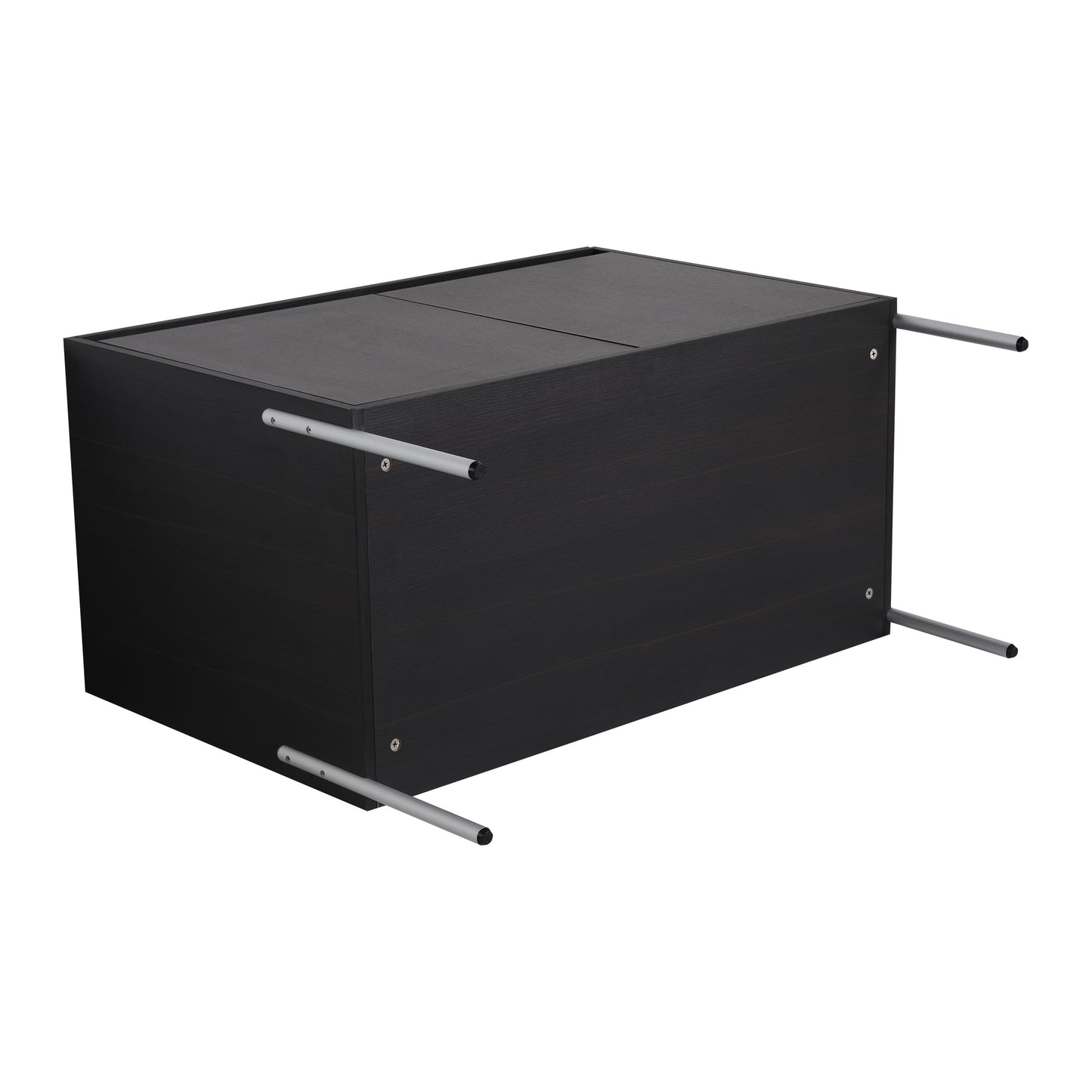 Minimalist 36" Freestanding Bathroom Vanity With Resin Sink And Storage Cabinet - Dark Oak