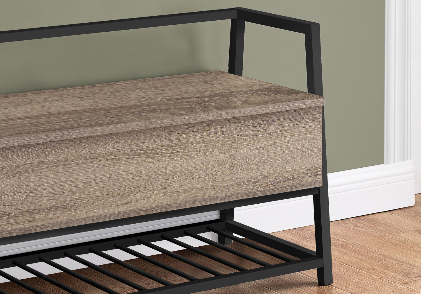 Bench, Entryway, Hallway, Storage, Rectangular, Contemporary & Modern - Taupe