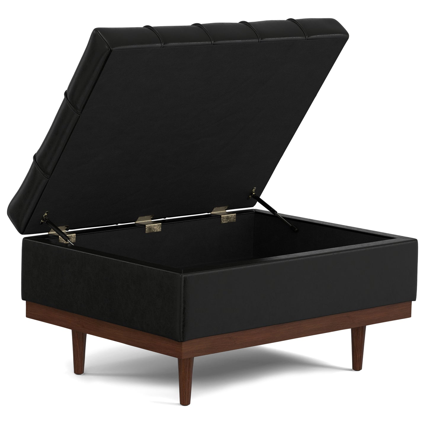Mariah - Coffee Table Storage Ottoman - Black