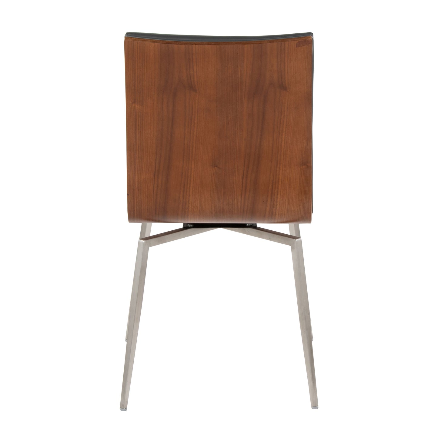 Mason - Contemporary Dining Chair With Swivel (Set of 2) - Walnut / Gray