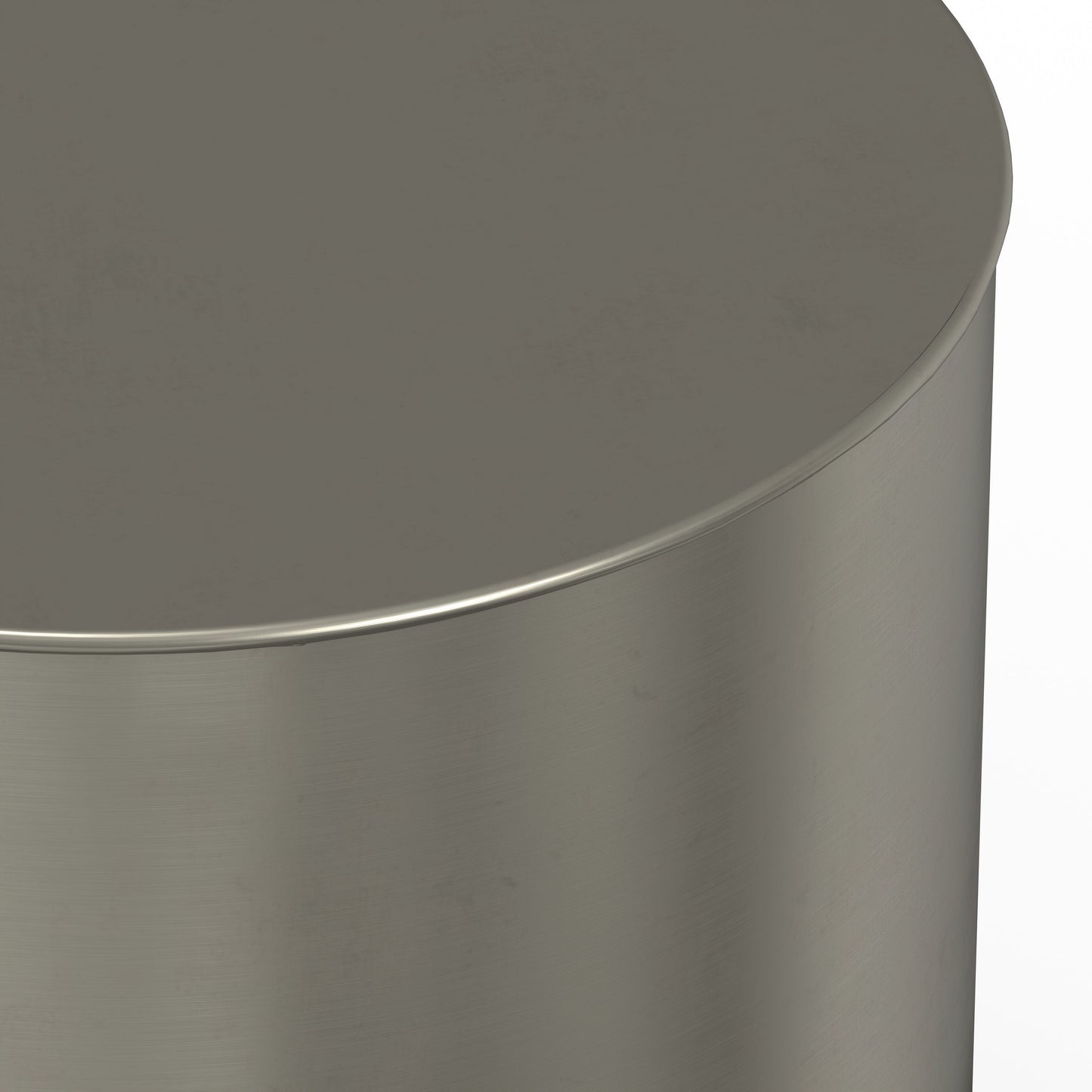 Curtis - Metal Cylinder Accent Table - Ombre Black / Silver