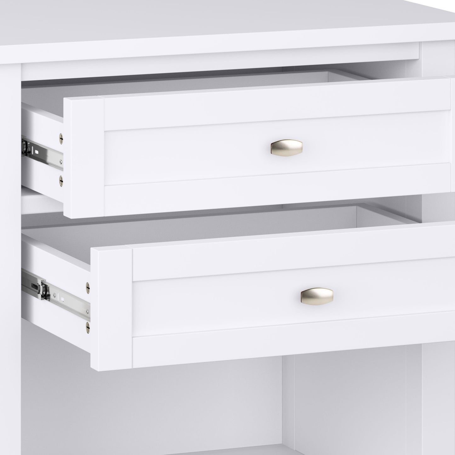 Warm Shaker - Bedside Table - White