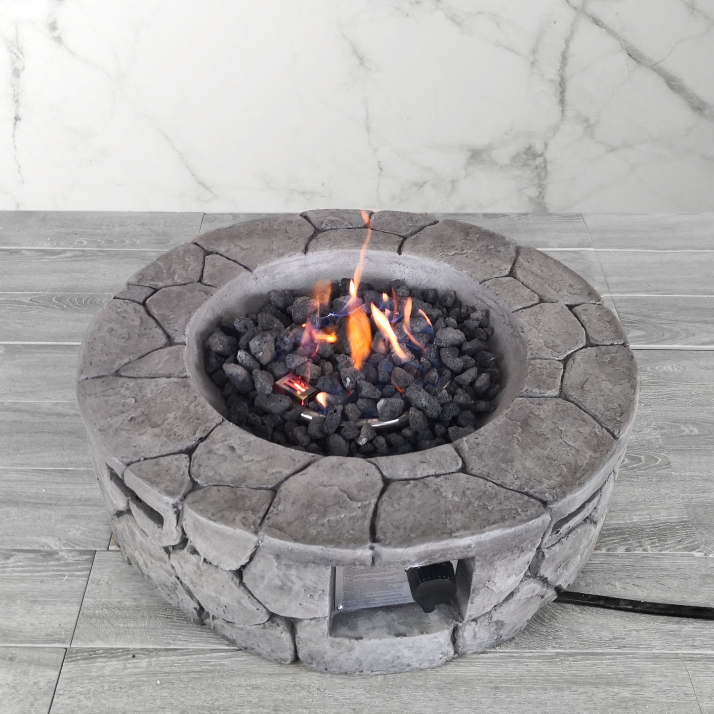 Reinforced - Outdoor Fire Pit - Stone Gray