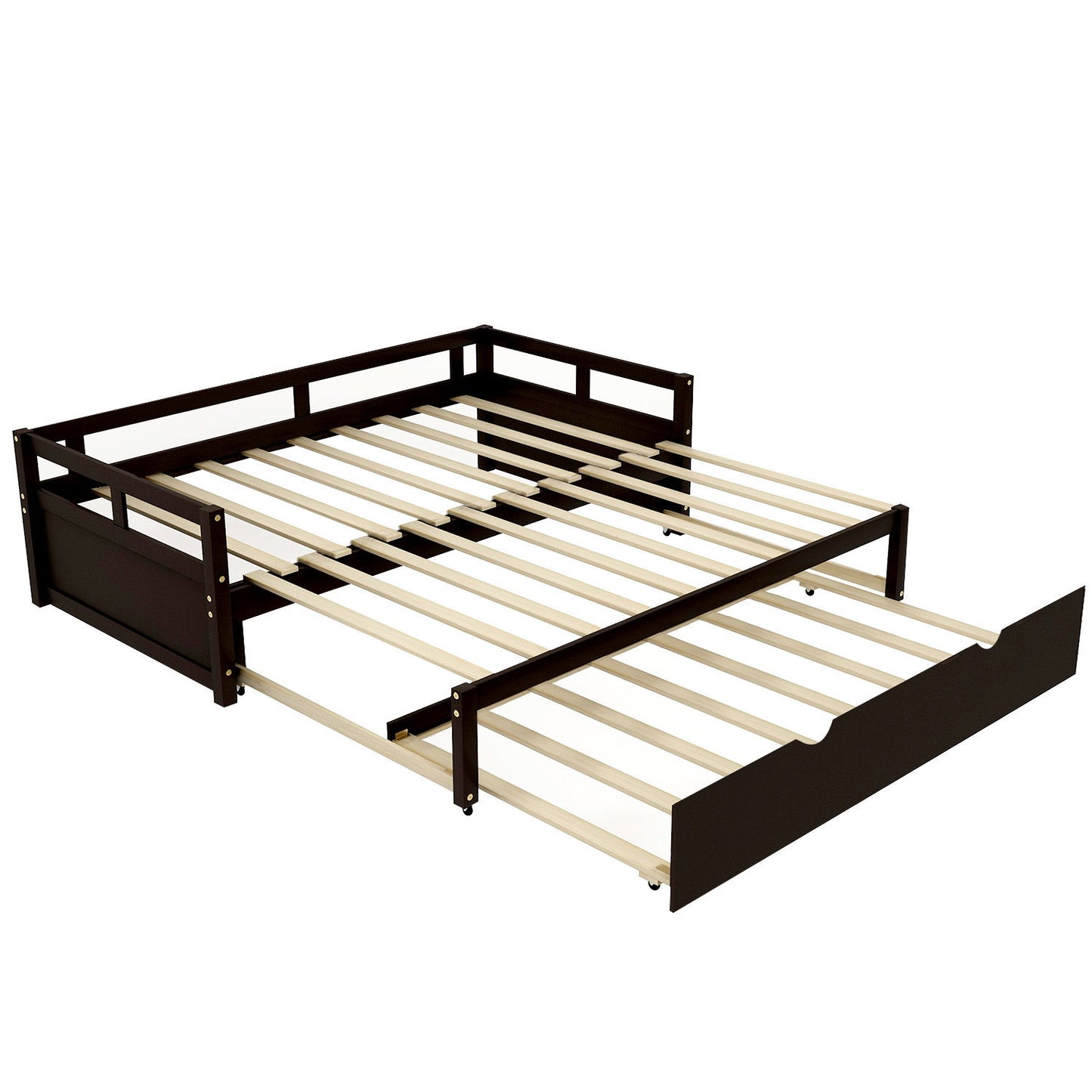 Extending Daybed With Trundle, Daybed With Trundle - Espresso