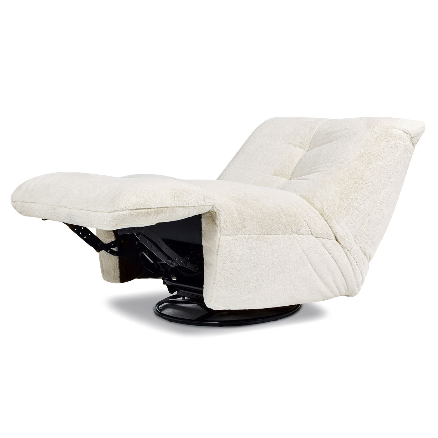 Rearden - Swivel Glider Manual Recliner Gaming Lounge Chair - Pearl White