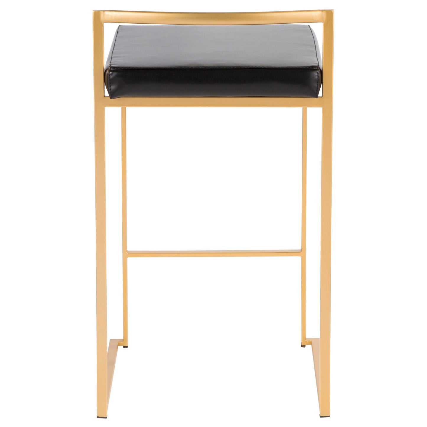 Fuji - Contemporary Counter Stool (Set of 3) - Black / Gold