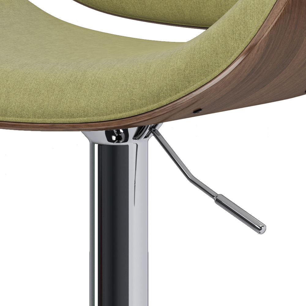 Marana - Bentwood Adjustable Swivel Bar Stool - Acid Green