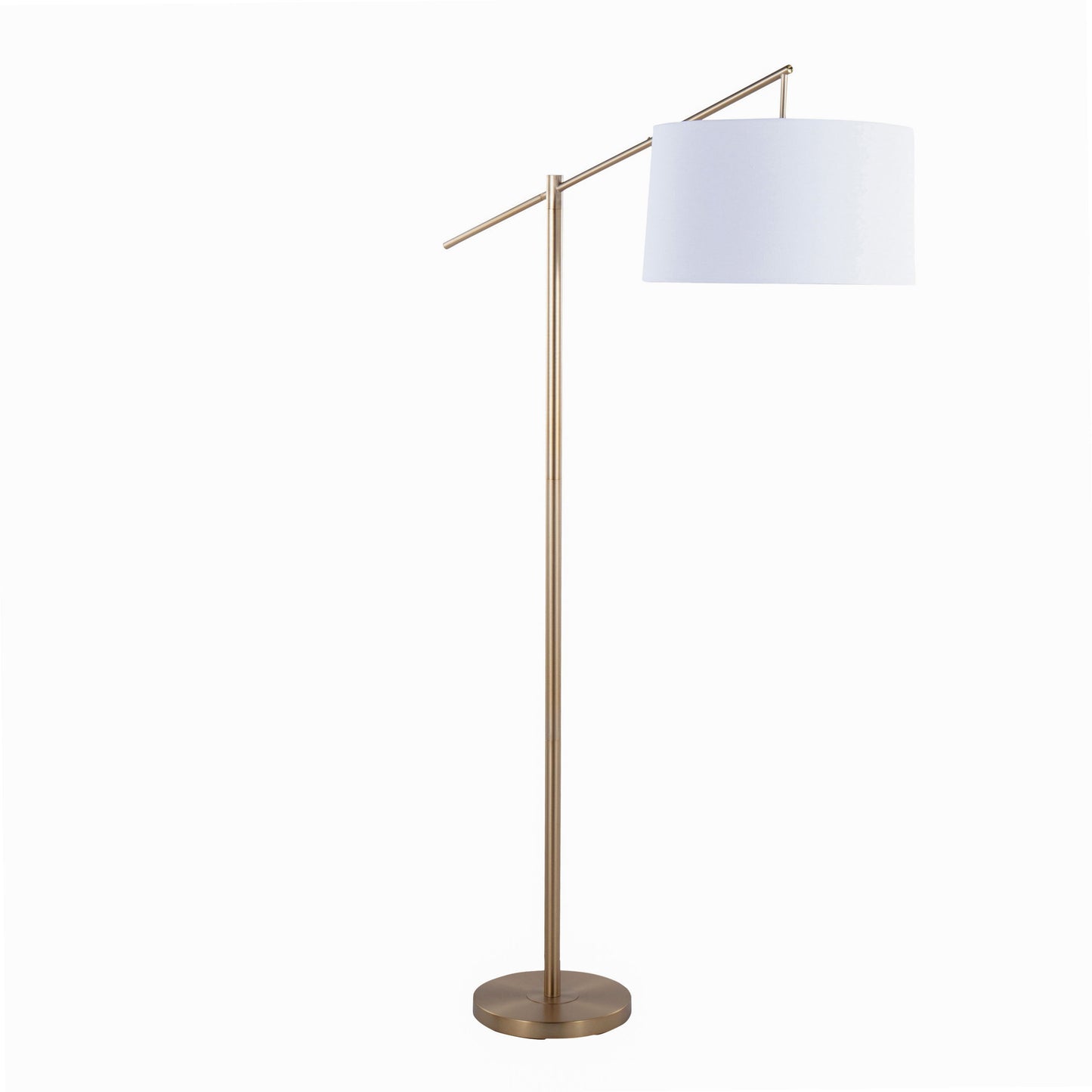 Casper - Contemporary Floor Lamp - Gold / Off White