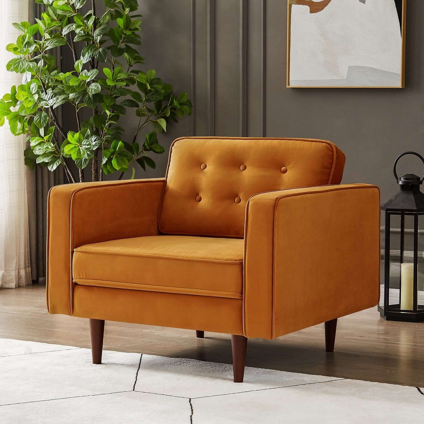 Casey - Lounge Chair - Orange