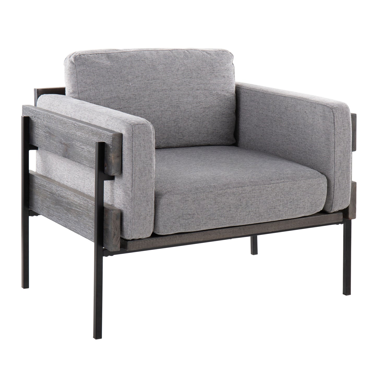 Kari - Farmhouse Chair - Black / Gray / Light Gray