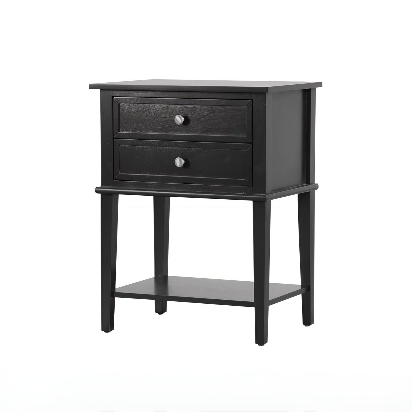 Vibrant Contemporary Nightstand - Black