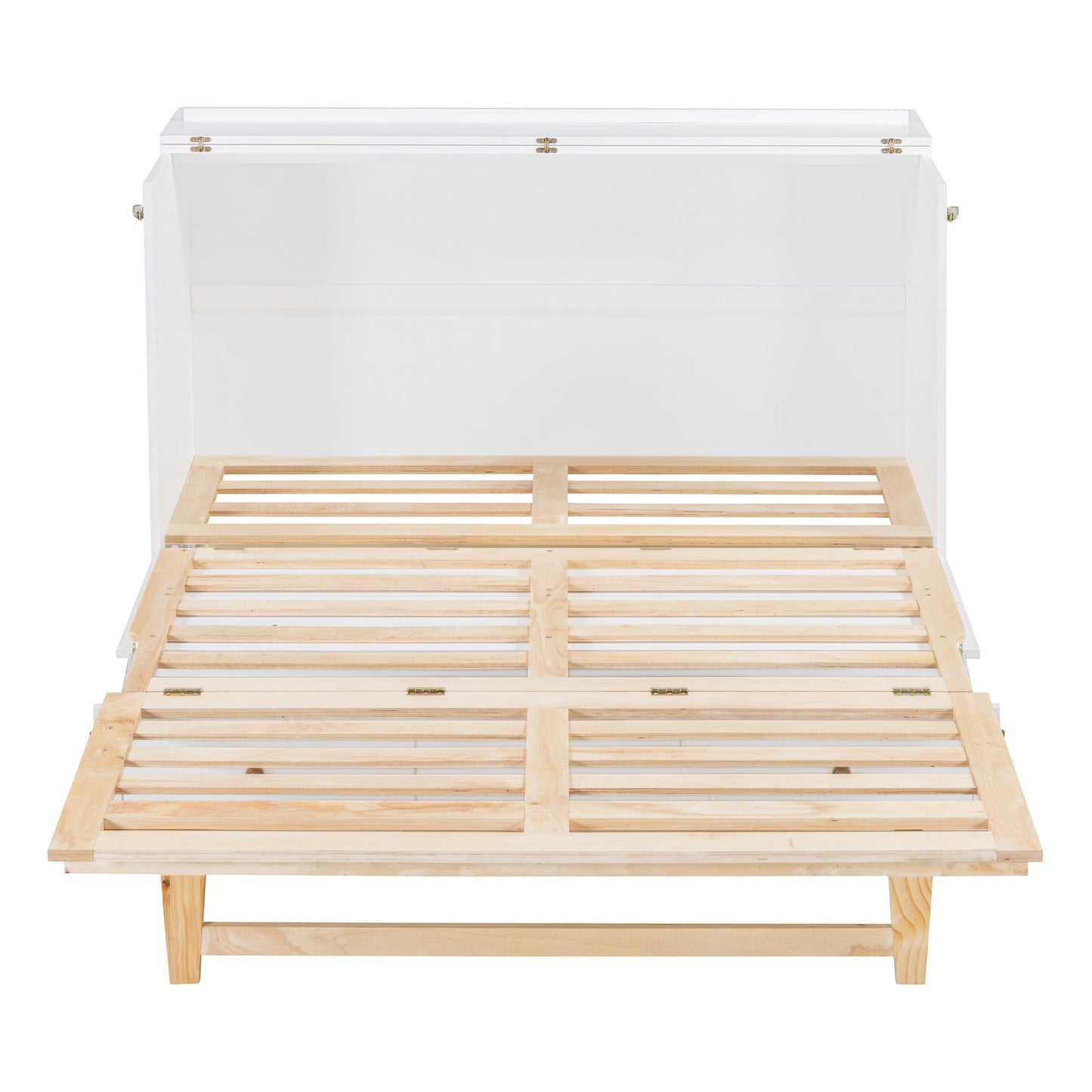 Queen Murphy Elegant Bed With Large Drawers - White