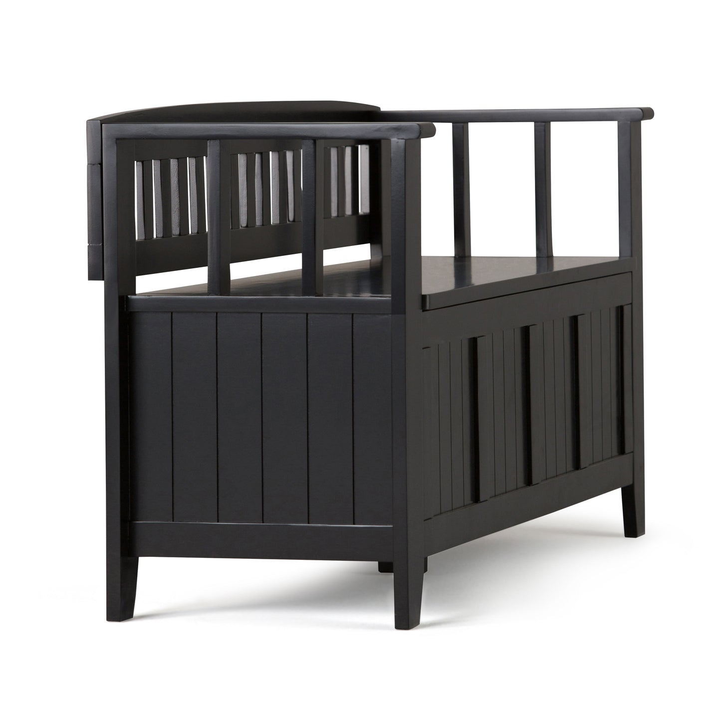 Acadian - Entryway Storage Bench - Black