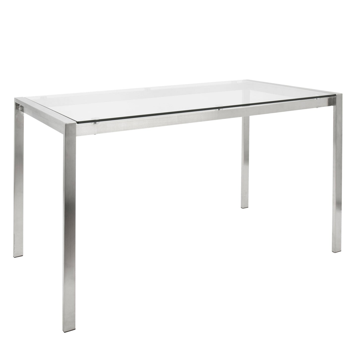 Fuji Foster - Contemporary Dining Set l, Glass 5 Piece - White