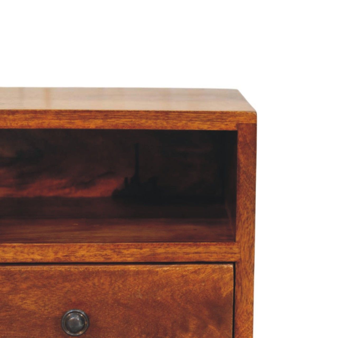 Solis - 1 Drawer Wall Mounted Nightstand - Brown