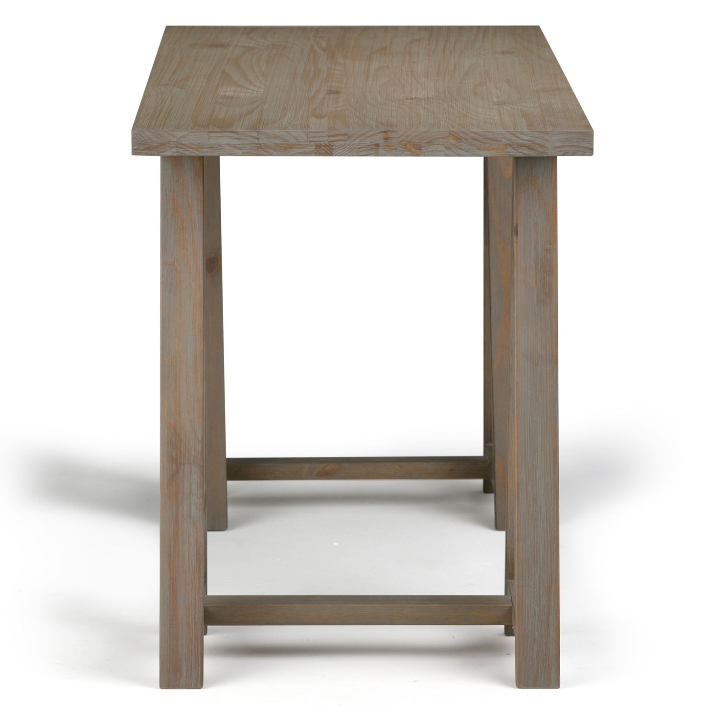 Sawhorse - Writing Desk - Distressed Gray