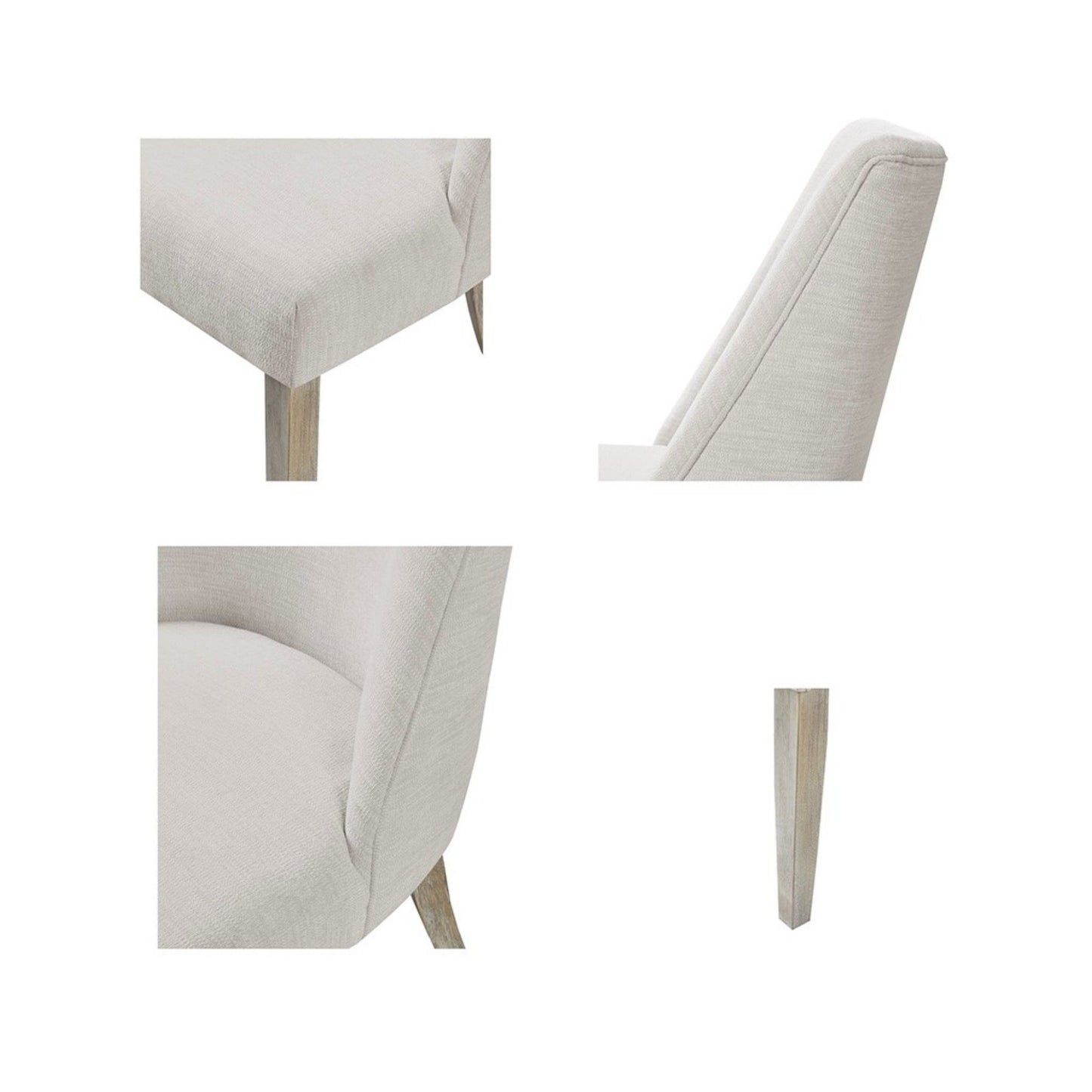 Modern Type Dining Chair (Set of 2) - Ivory