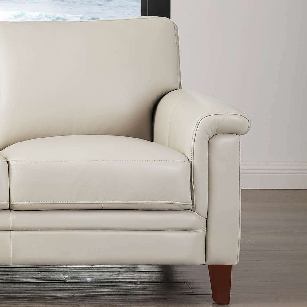Westcott - Leather Sofa - Beige