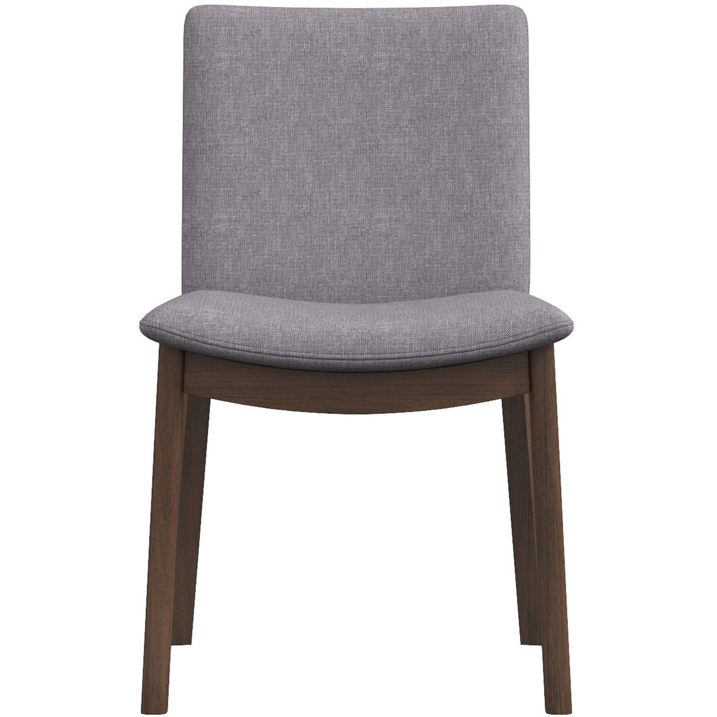 Laura - Mid-Century Modern Solid Wood Dining Chair (Set of 2) - Gray