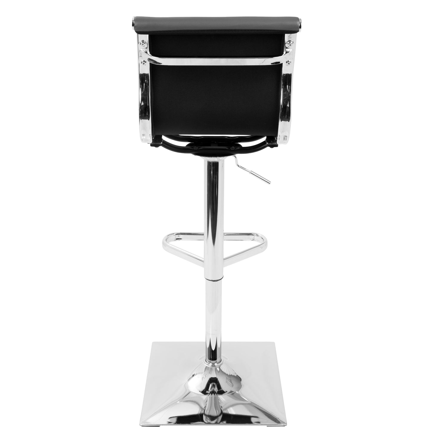 Masters - Contemporary Adjustable Barstool With Swivel - Gray