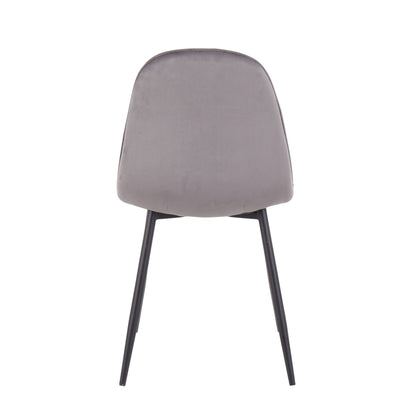 Pebble - Contemporary Chair (Set of 2) - Black / Gray