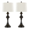Montgomery - Contemporary Table Lamp (Set of 2) - Oil Rubbed Bronze / Off White