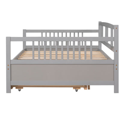 Full Size DayBed With Twin Size Trundle - Gray