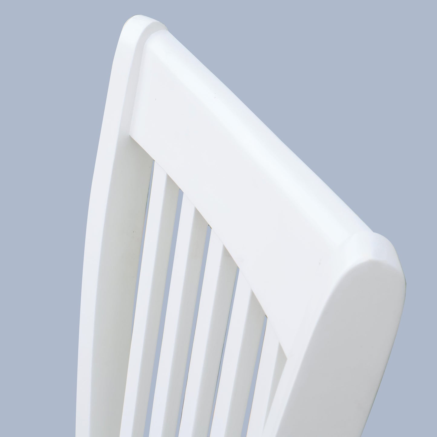 Dining Room Furniture (Set of 2) Chairs With Gray Cushioned Seats And Wooden Back - White - White