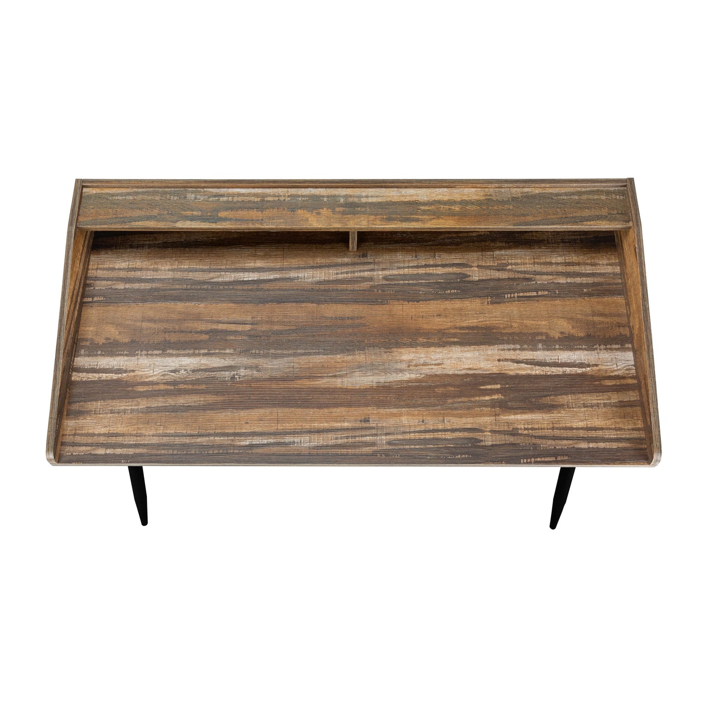 Computer Desk For Home Office, Laptop, Storage Shelves, Versatile Placement - Brown