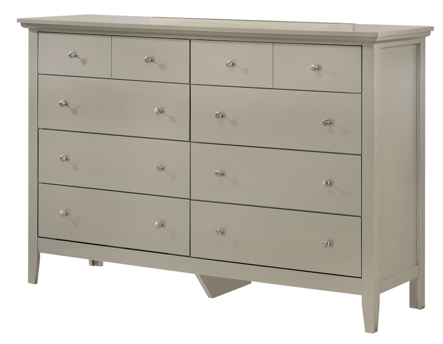 Elegant Casual Dresser - Silver Champagne