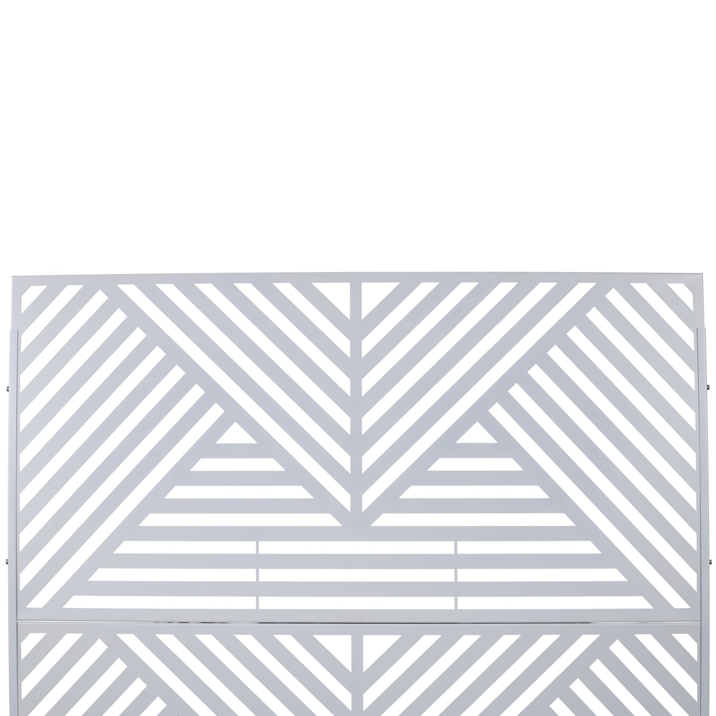 Outdoor & Indoor Privacy Screen Metal Privacy Screen, Freestanding Decorative Privacy Screen For Deck Balcony Patio, Privacy Fence Panels - White