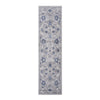 Marfi - 2' X 8' Oriental Runner Rug - Blue / Silver