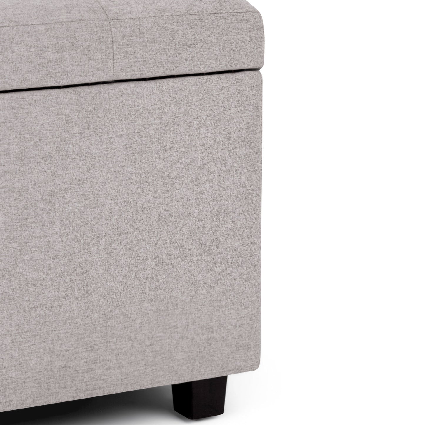 Cosmopolitan - Storage Ottoman - Cloud Gray