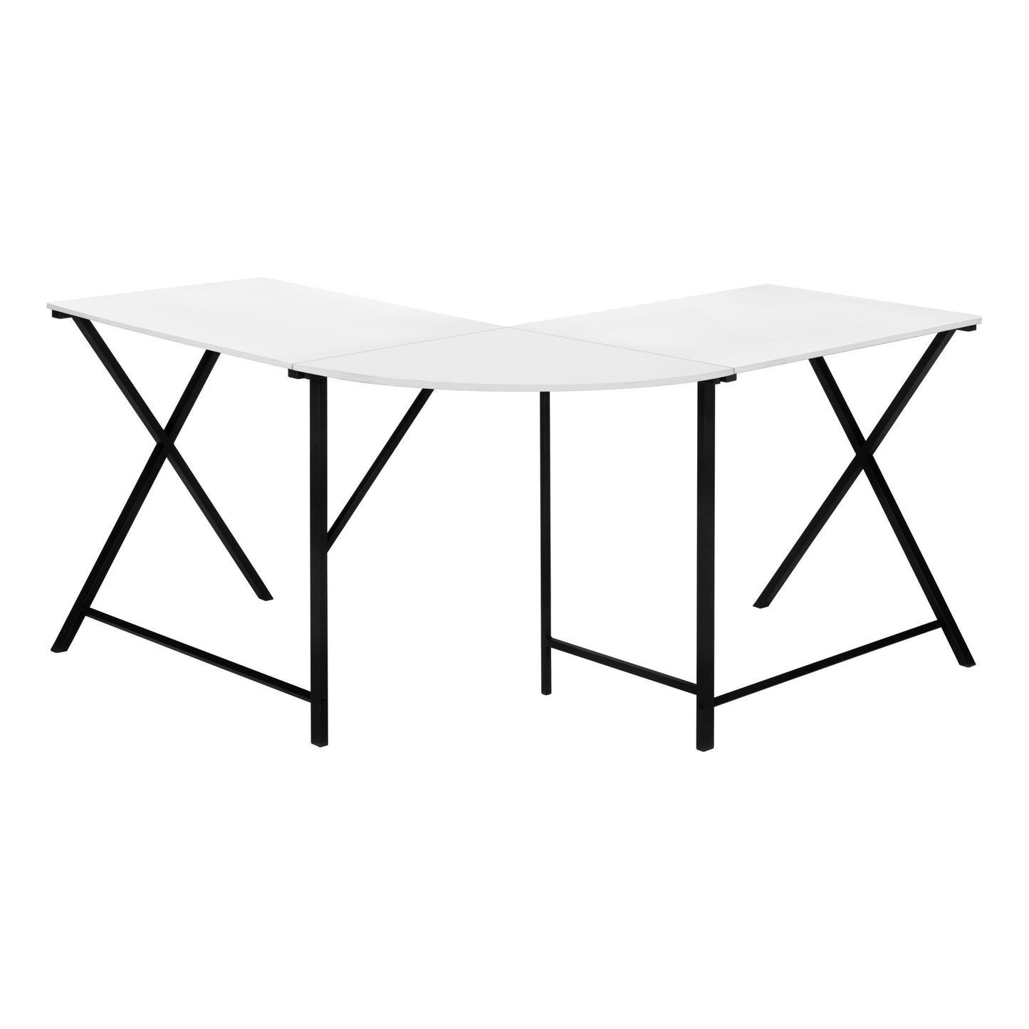 Computer Desk, Home Office, Corner, L Shape, Contemporary & Modern - White