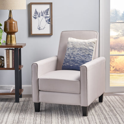 Linen Push Back Chair For Elegant Home - Gray