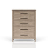 5 Drawer Chest - Sand
