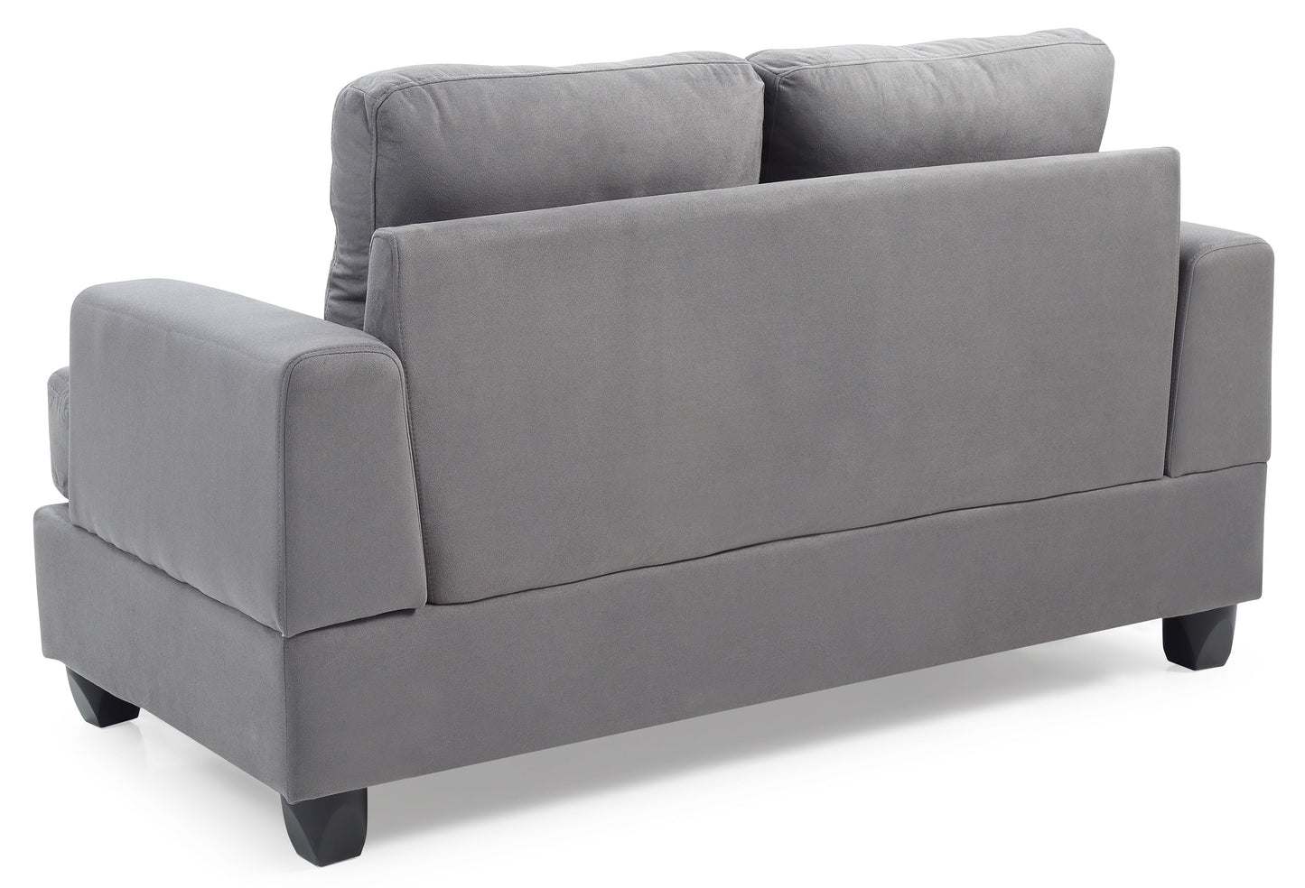 Cozy Transitional Loveseat - Gray