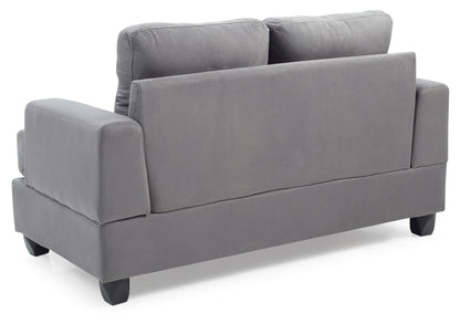 Cozy Transitional Loveseat - Gray