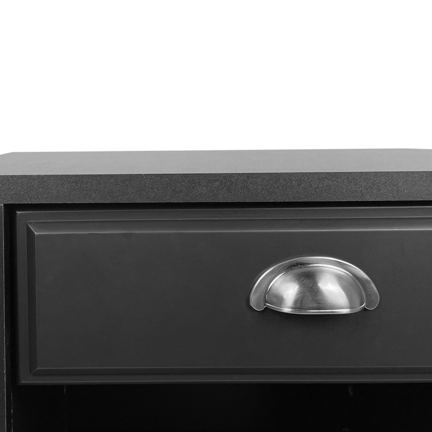 Cleary - Contemporary Wood Nightstand With Drawer - Black